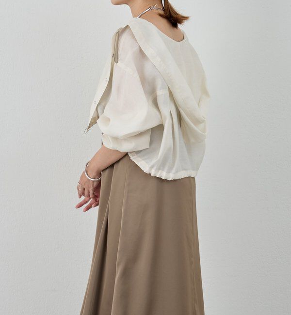  「《サイズ展開》Vネックサテンキャミワンピース」|ワンピース|