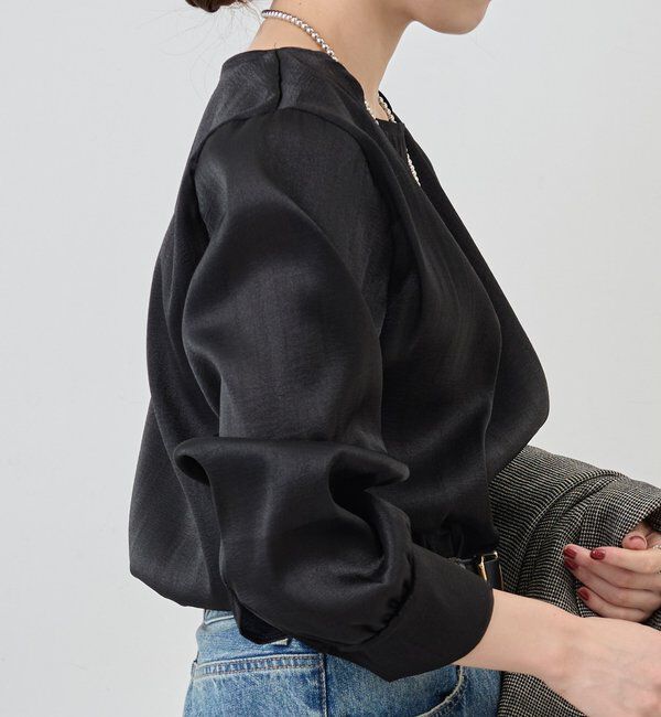  「【1枚でもレイヤードでも〇】サイドスリットシアーチュニック」|シャツ・ブラウス|