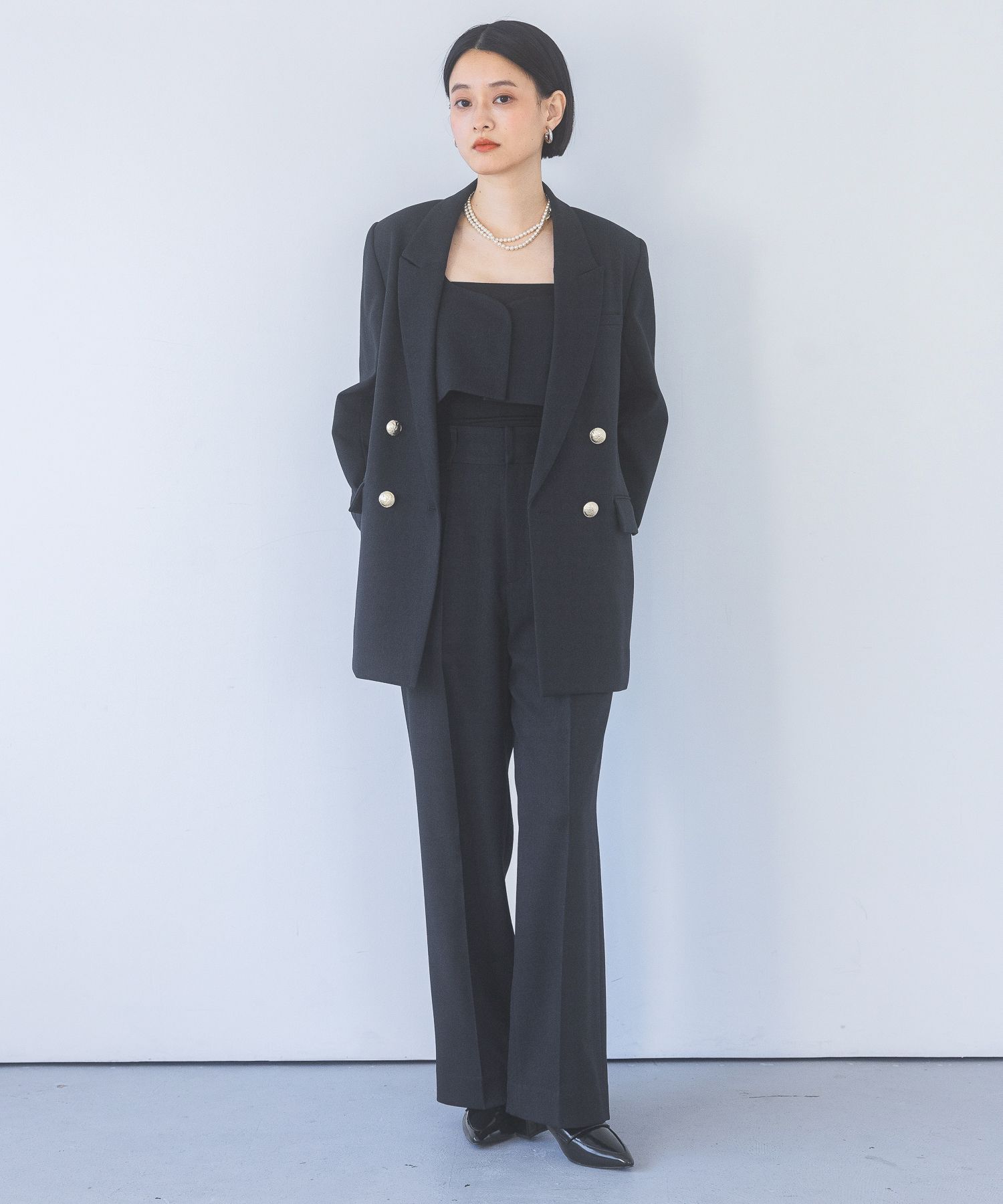 A part by 「【セットアップ対応】LNTサージストレートパンツ」|スラックス|