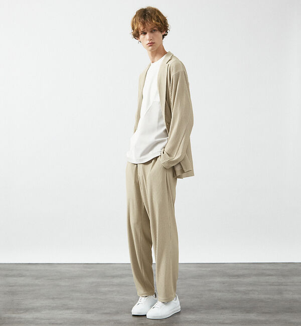 ABAHOUSE「【セットアップ対応】プリーツ イージーパンツ/ ワイドパンツ」|その他|