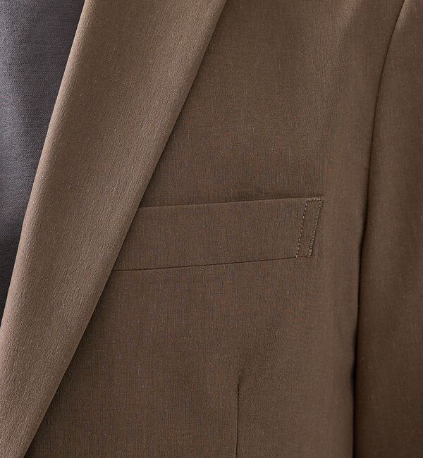 ABAHOUSE「【セットアップ対応】スーパーストレッチ リネンジャケット/ FLEX JACKE」|テーラードジャケット|