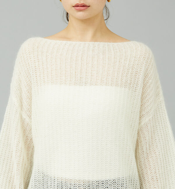 Rouge vif「ラメモヘアシアーパフプルオーバー」|ニット・セーター|