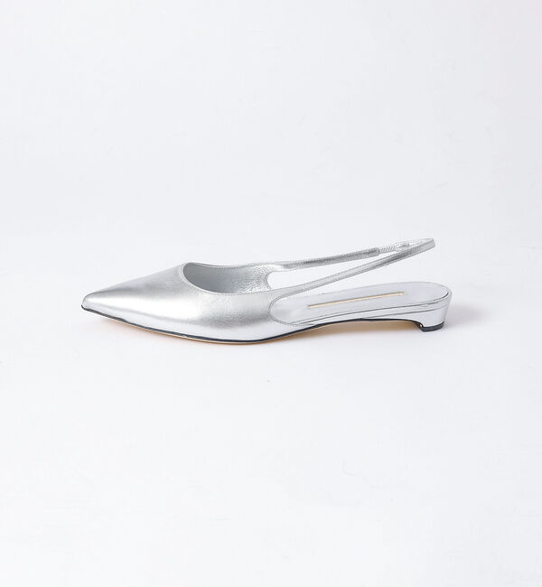 Rouge vif「【BRENTELLA/ブレンテッラ】CLARA バックスリングフラットミュール」|パンプス|