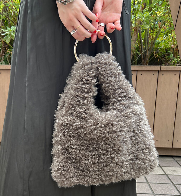 Rouge vif「【HELEN MOORE/ヘレンムーア】リングハンドエコファーバッグ」|ハンドバッグ|