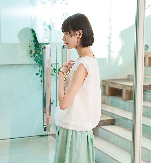 Rouge vif「レイヤードニットプルオーバーTシャツ」|ニット・セーター|