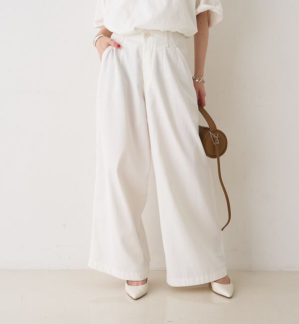 Rouge vif「ポリコットン撥水ワイドパンツ」|その他|