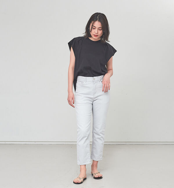 qualite「【e&times;qualite】クロップドデニム」|デニム|