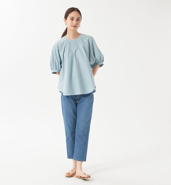 qualite「【e&times;qualite】クロップドデニム」|デニム|