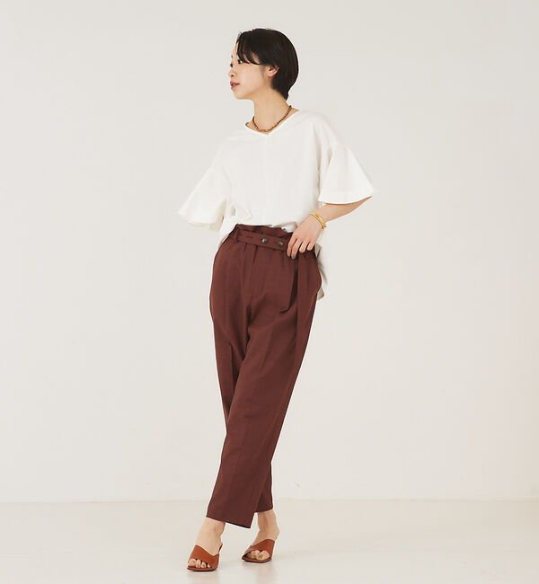 qualite「フレアスリーブカットソー」|Tシャツ・カットソー|