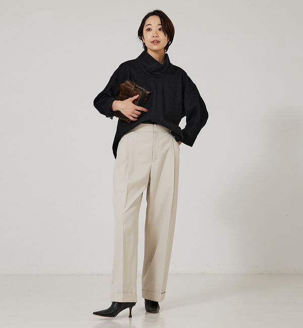 qualite「オフタートルカットソー」|Tシャツ・カットソー|