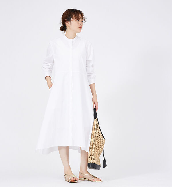 qualite「イレギュラーヘムシャツワンピース」|ワンピース|