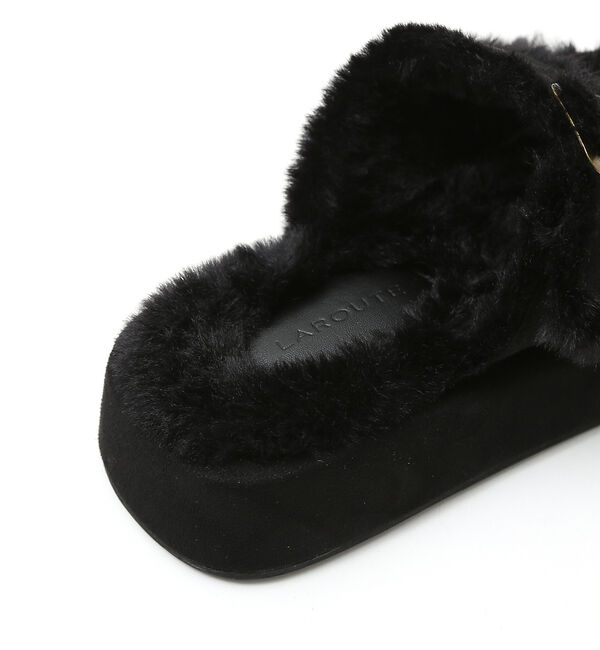 AU BANNISTER「【LAROUTE】ボリュームファーサンダル」|その他|