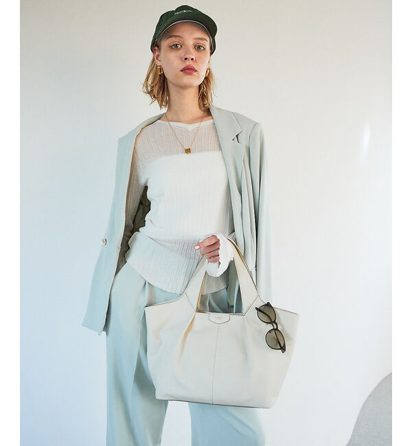 LOWELL things「Fiore/ソフトレザーオープントート」|トートバッグ|