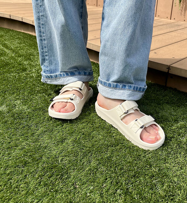 abahouse mavie「【MEI】ダブルテープサンダル」|サンダル|オフホワイト