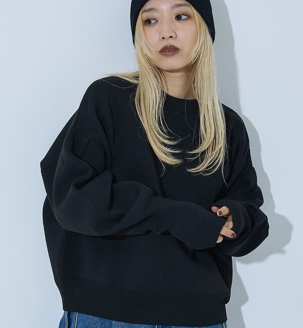 NOMINE「プレーティングニット プルオーバー（ラメ混・無地）」|ニット・セーター|