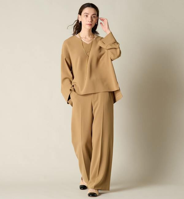 Liesse「ノータックストレートパンツ（セットアップ対応）」|その他|