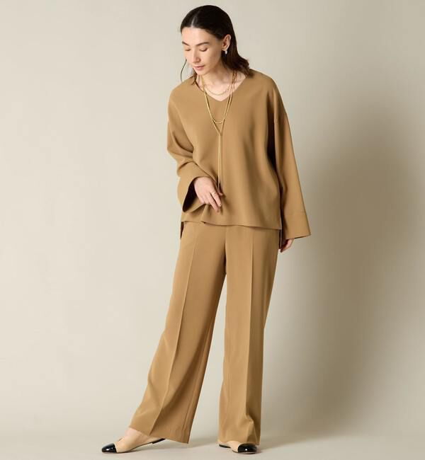 Liesse「ノータックストレートパンツ（セットアップ対応）」|その他|