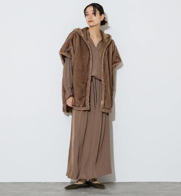 Liesse「割繊シャーリングナロースカート」|スカート|