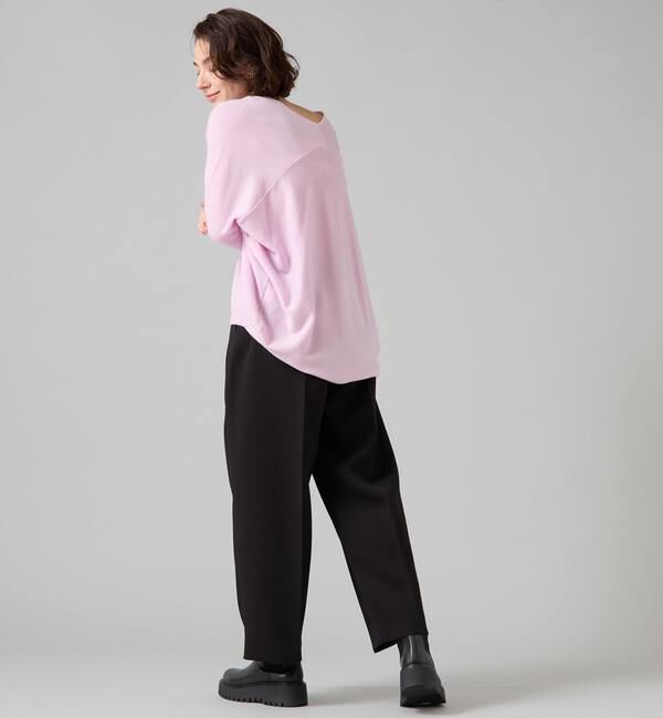 Liesse「【定番】カシミア混Vネックビッグニット」|ニット・セーター|