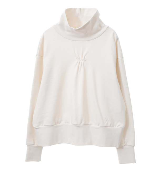 A_「【A＿/エース】ハイネックギャザーロゴ刺繍入りロングスリーブ」|スウェット・ジャージ|