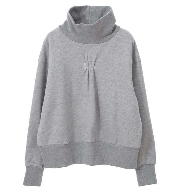 A_「【A＿/エース】ハイネックギャザーロゴ刺繍入りロングスリーブ」|スウェット・ジャージ|