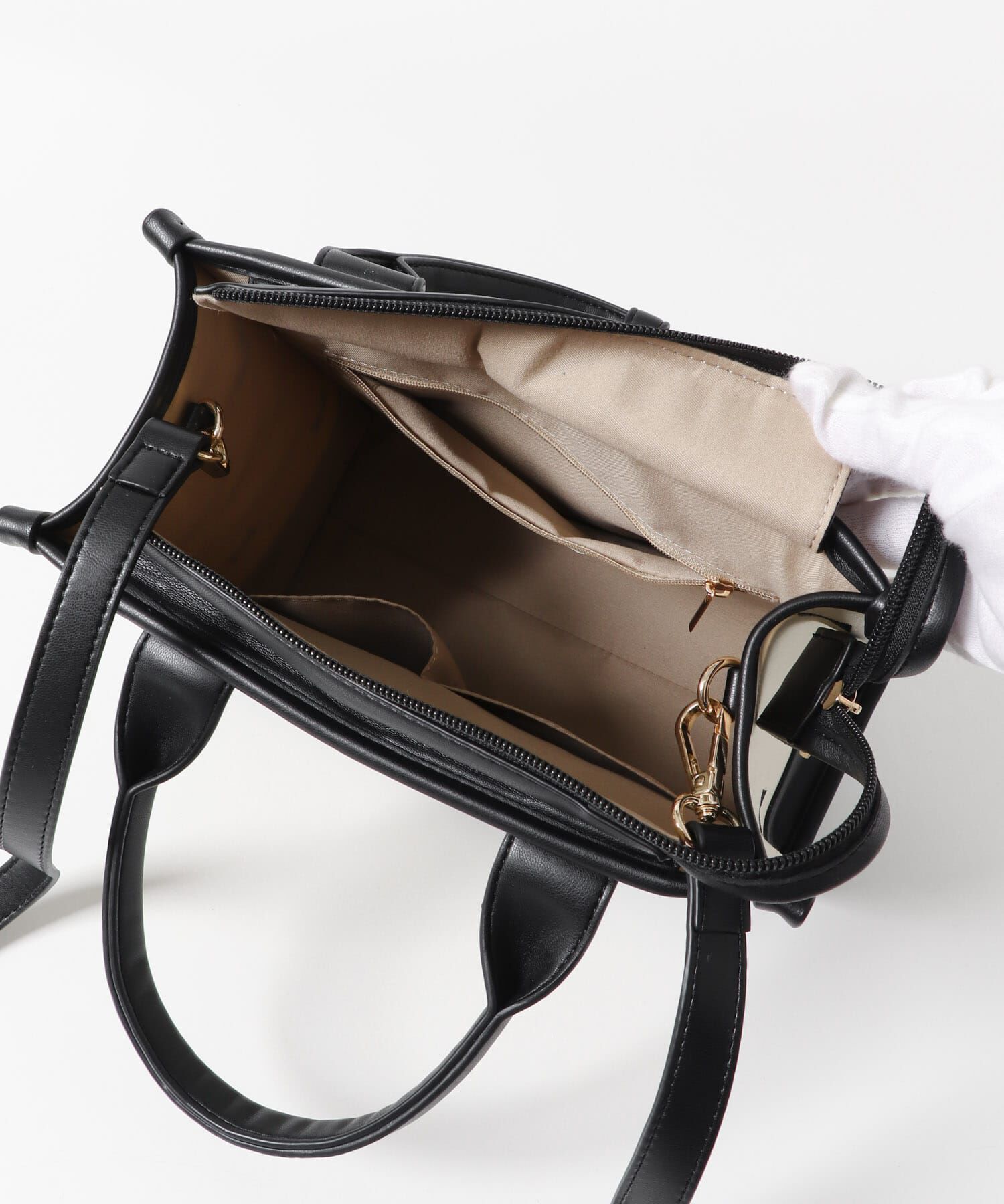 RODE SKO「刺繍スクエアバッグ」|ハンドバッグ|