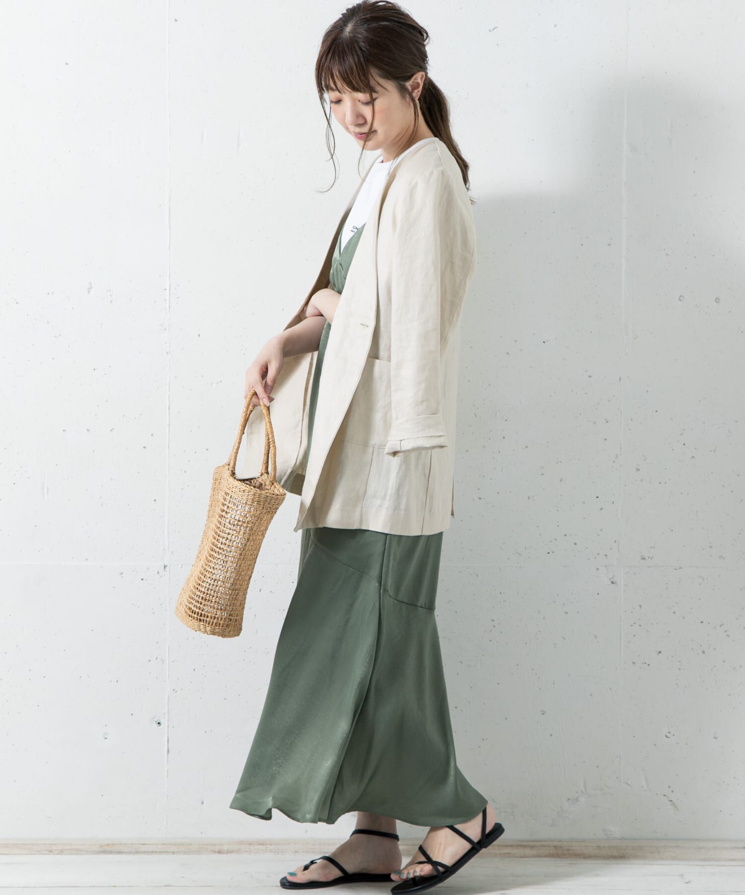 Sonny Label 「ヴィンテージサテンキャミソールワンピース」|ワンピース|