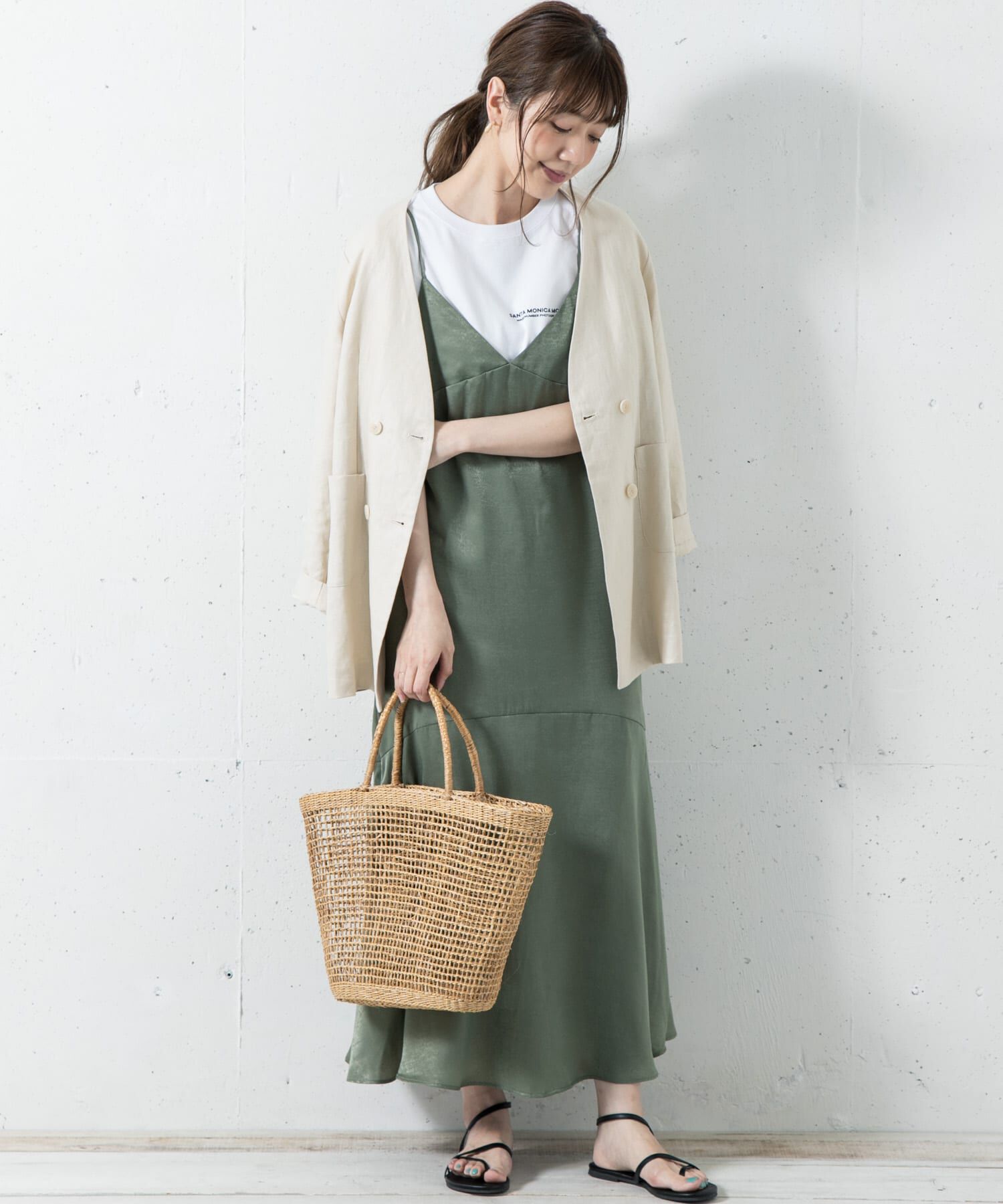 Sonny Label 「ヴィンテージサテンキャミソールワンピース」|ワンピース|