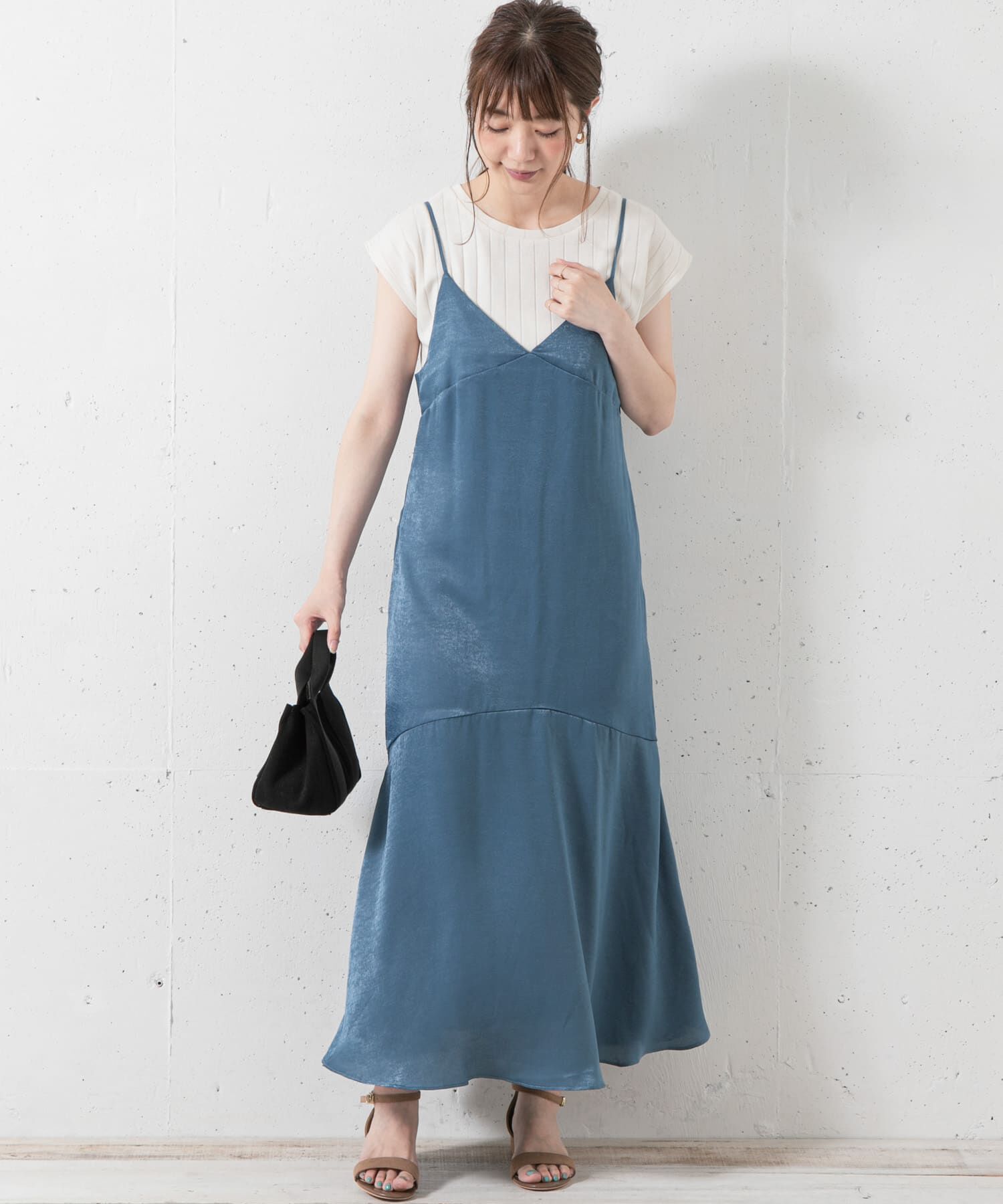 Sonny Label 「ヴィンテージサテンキャミソールワンピース」|ワンピース|