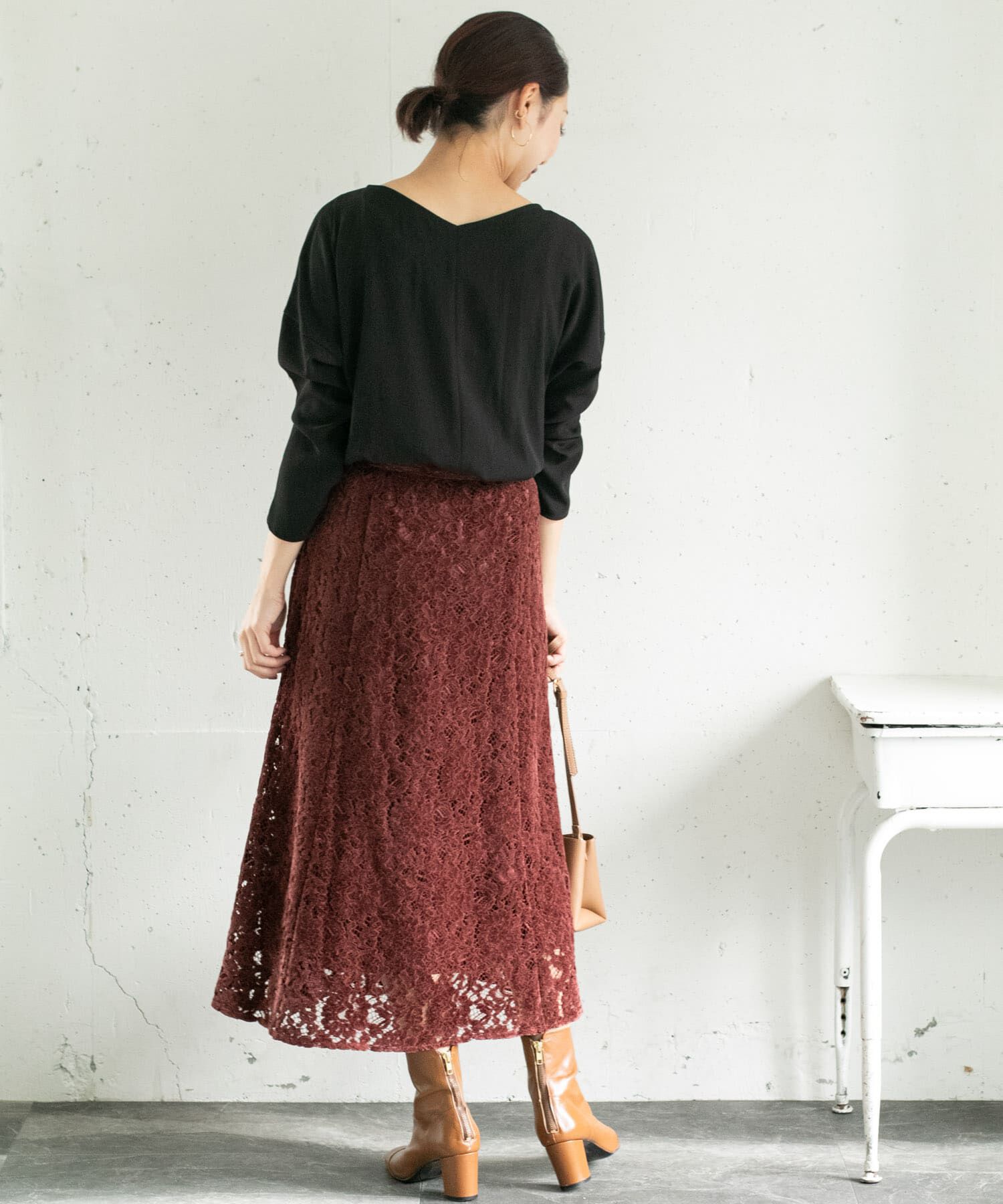 URBAN RESEARCH ROSSO「フラワーレースモールスカート&there4;」|スカート|