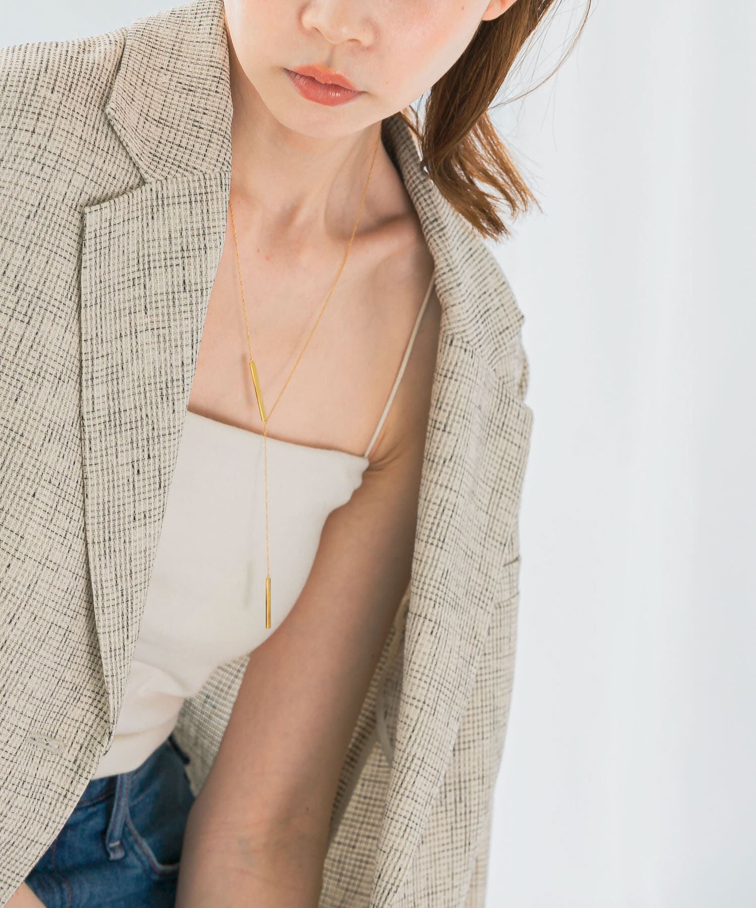 URBAN RESEARCH ROSSO「Favorible　Bar Motif Lariat」|ネックレス|