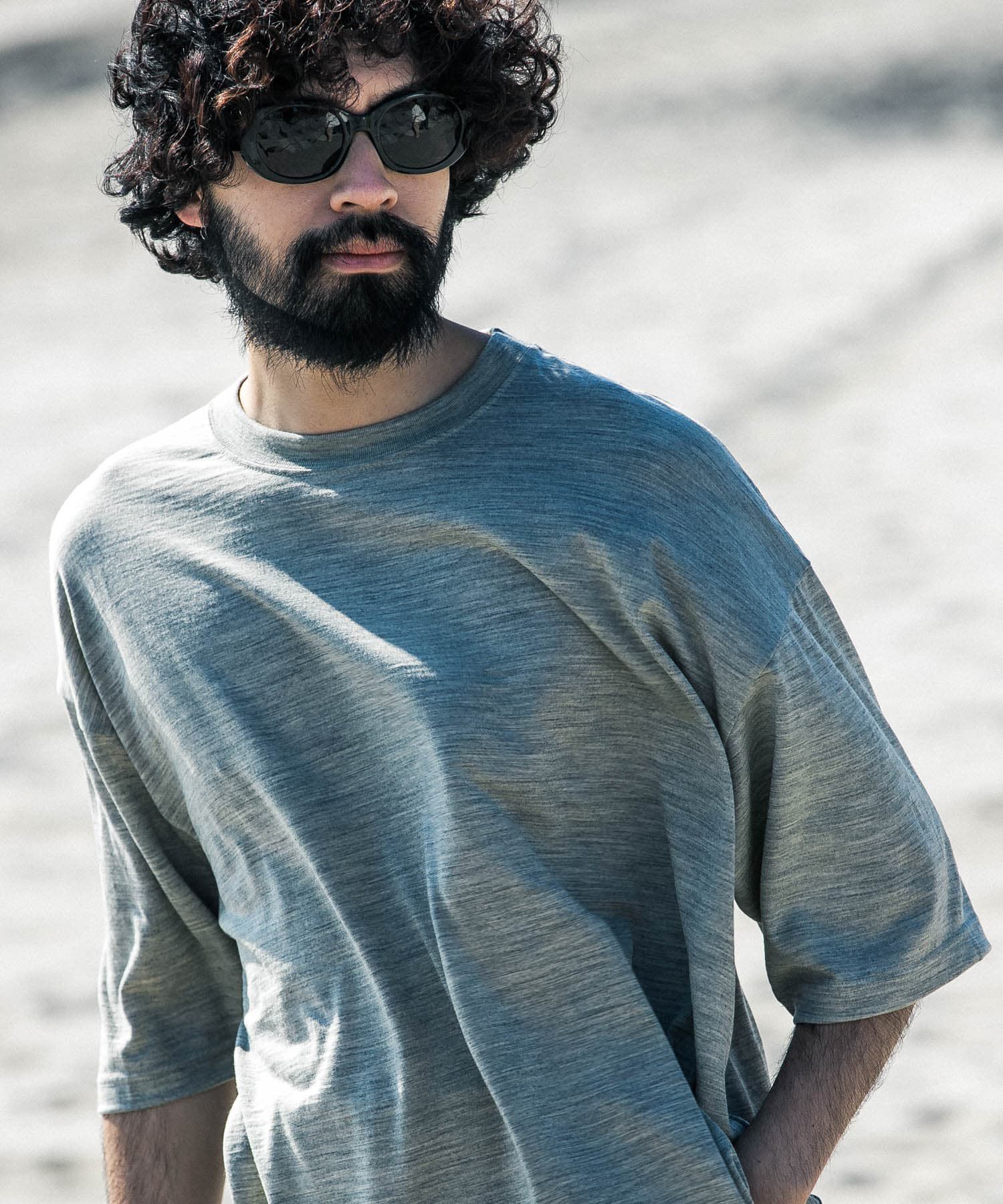 URBAN RESEARCH「new basic　ウォッシャブルメリノウールショートスリーブTシャツ」|Tシャツ・カットソー|