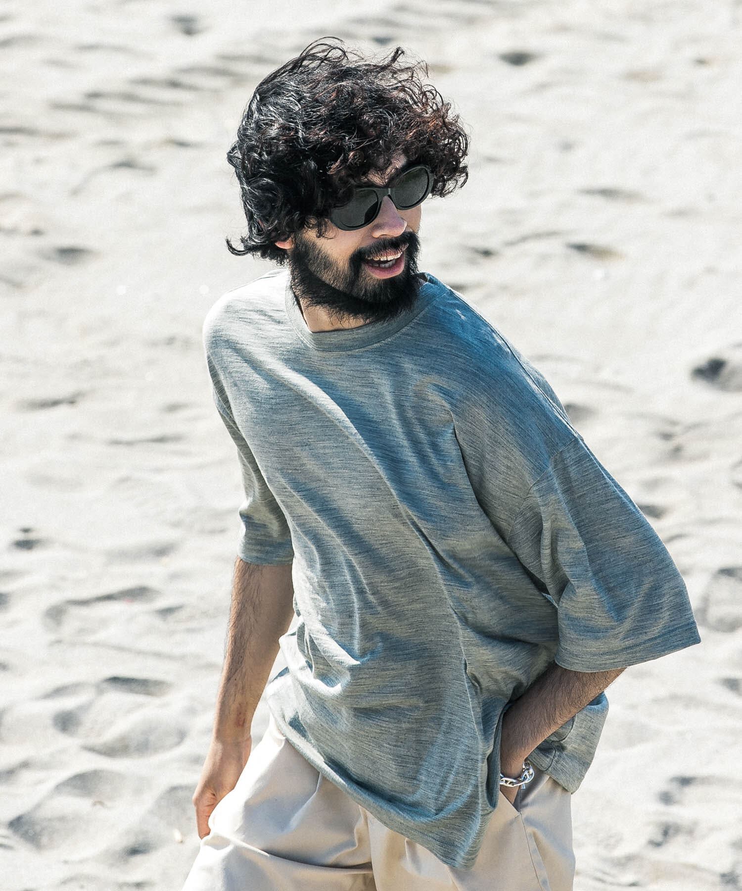 URBAN RESEARCH「new basic　ウォッシャブルメリノウールショートスリーブTシャツ」|Tシャツ・カットソー|