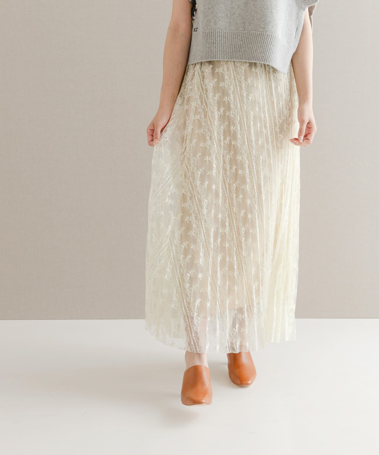 URBAN RESEARCH ROSSO「2WAYレイヤードレーススカート」|スカート|