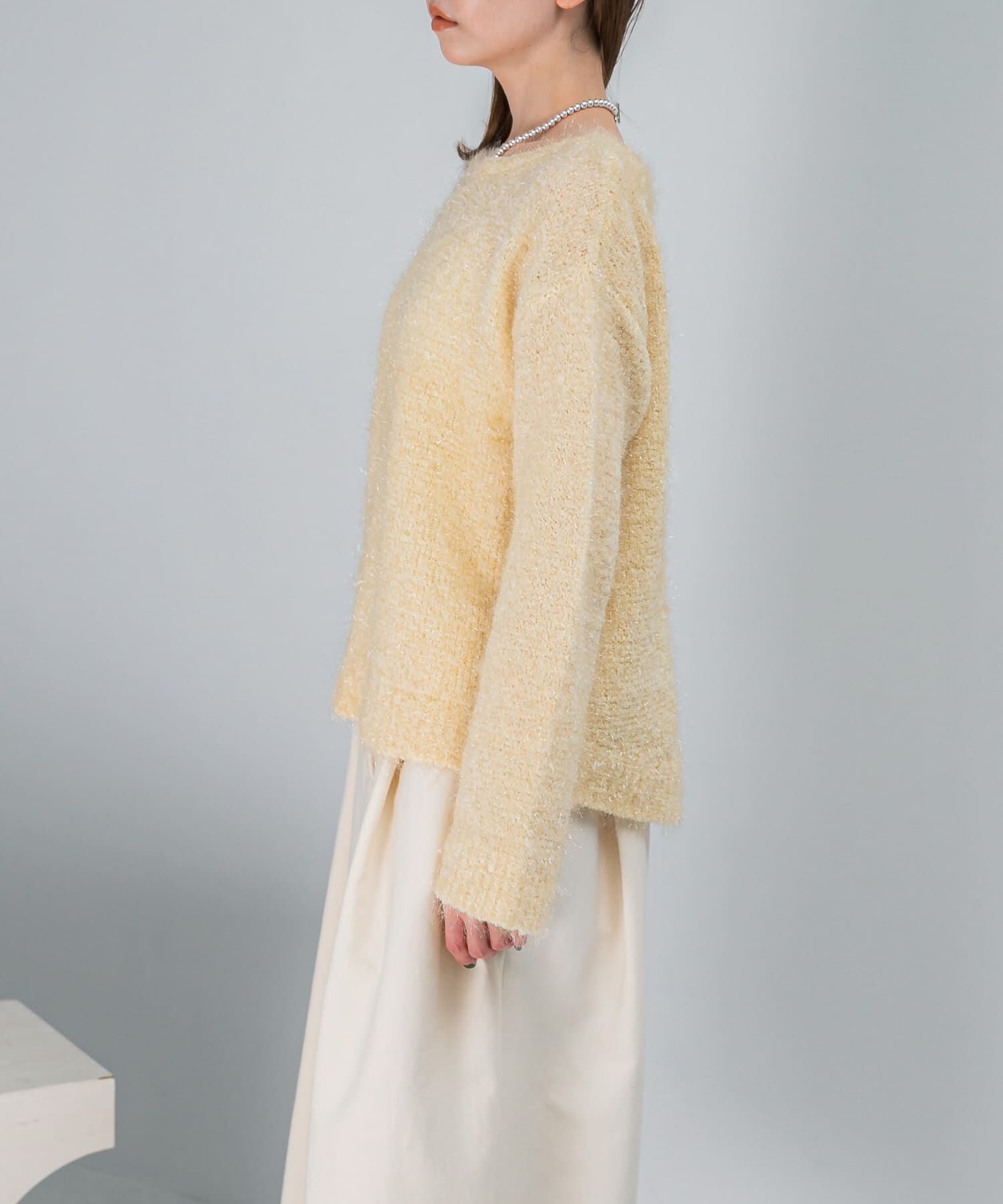 URBAN RESEARCH ROSSO「ラメシャギーニットプルオーバー」|ニット・セーター|