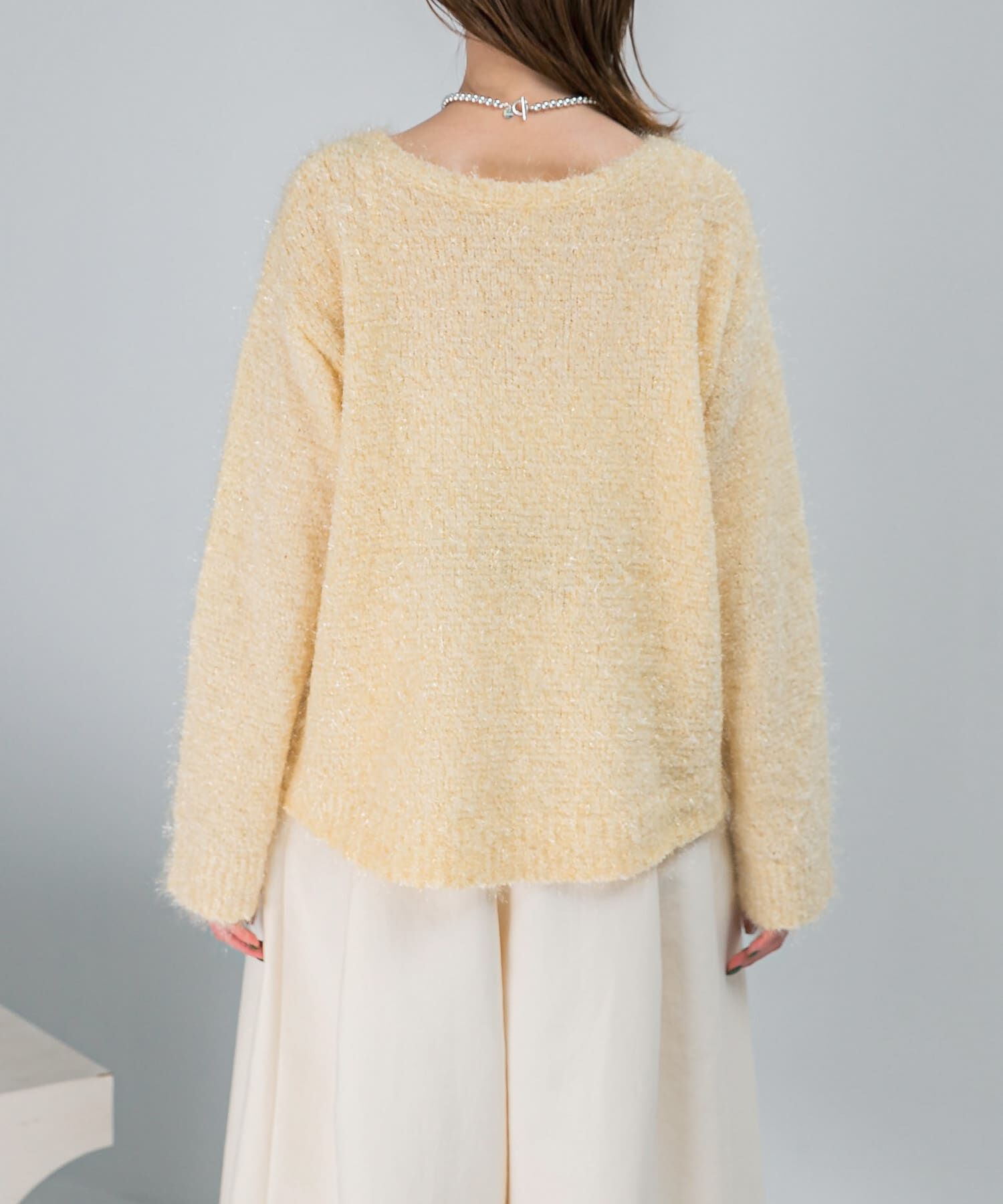 URBAN RESEARCH ROSSO「ラメシャギーニットプルオーバー」|ニット・セーター|