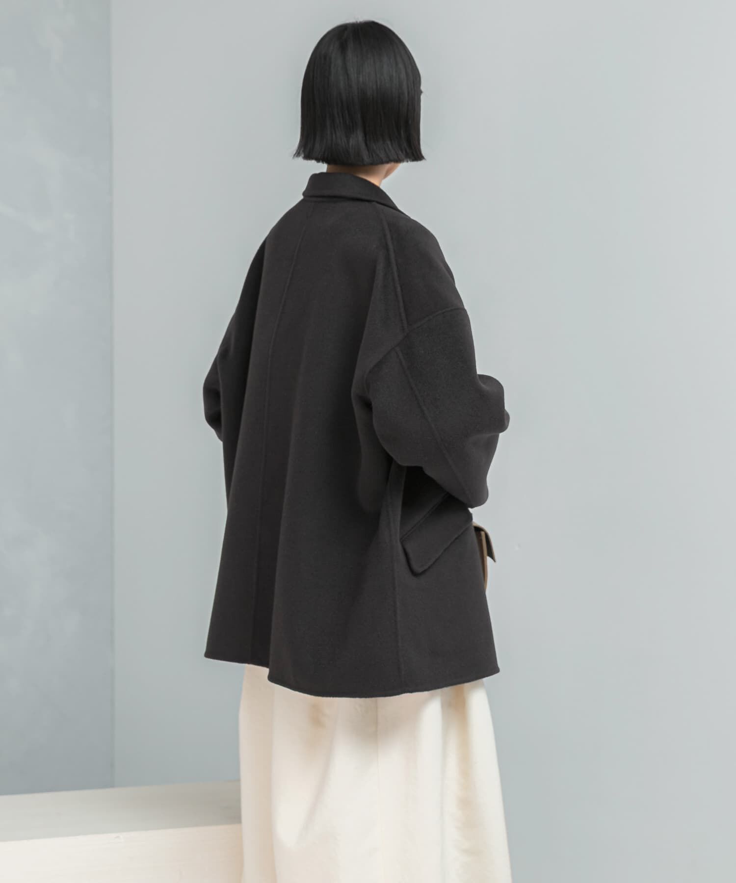 URBAN RESEARCH ROSSO「リバージャコット」|ノーカラーコート|