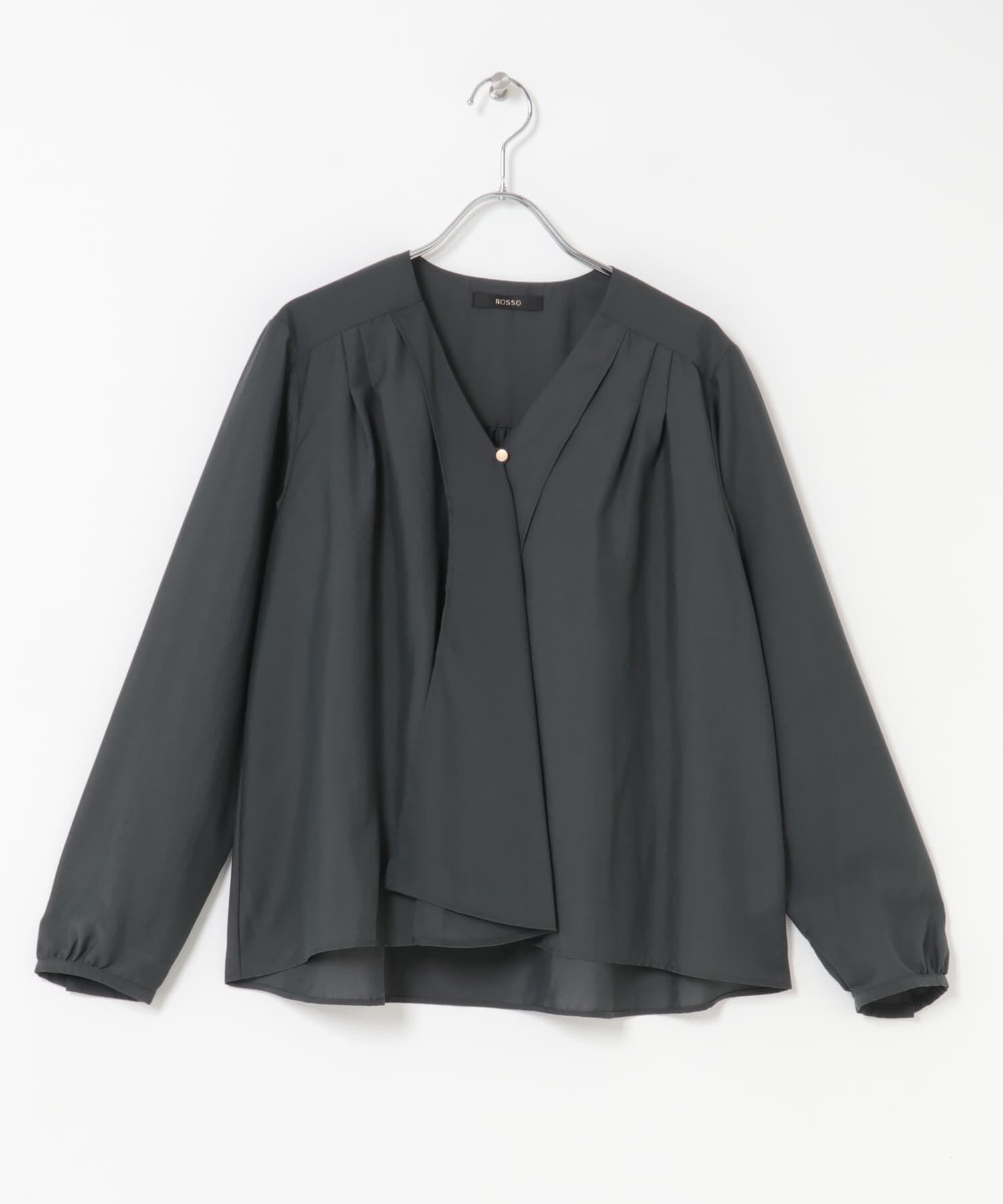 URBAN RESEARCH ROSSO「ウォッシャブルVネックフレアブラウス」|シャツ・ブラウス|