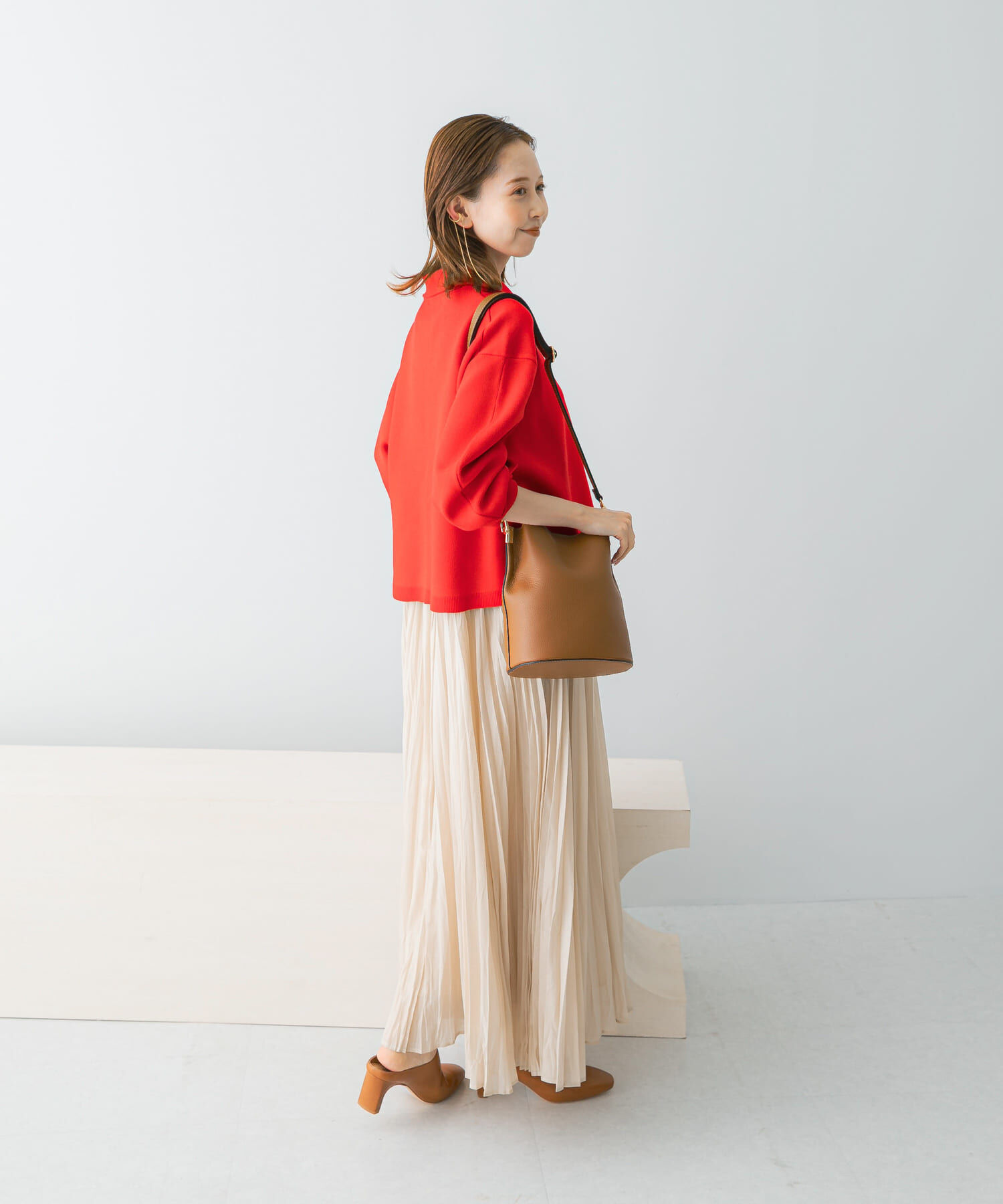 URBAN RESEARCH ROSSO「プリーツドッキング2WAYキャミワンピース」|ワンピース|