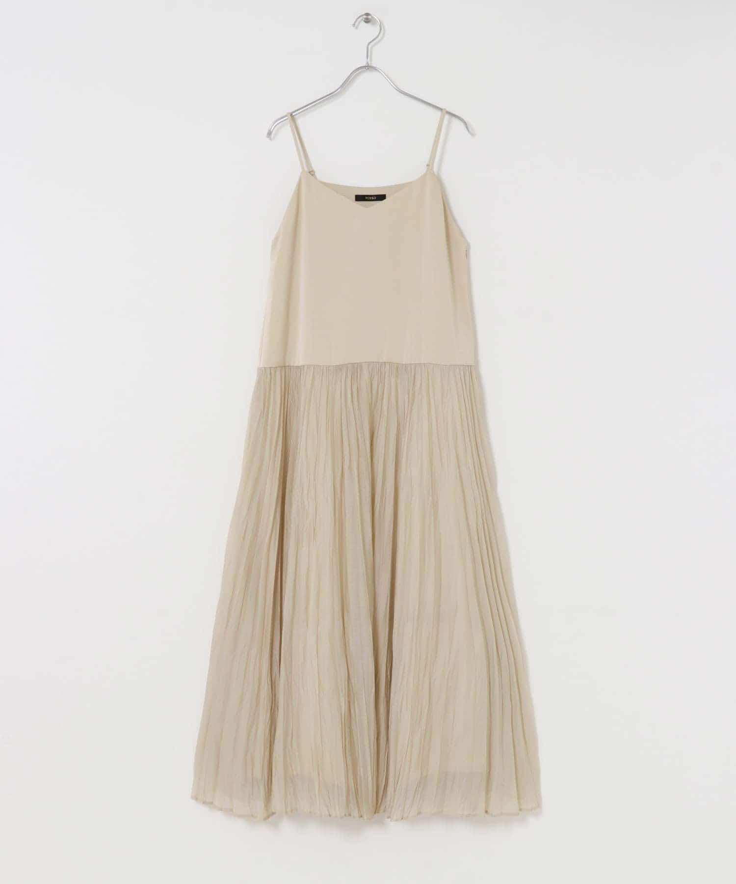 URBAN RESEARCH ROSSO「プリーツドッキング2WAYキャミワンピース」|ワンピース|