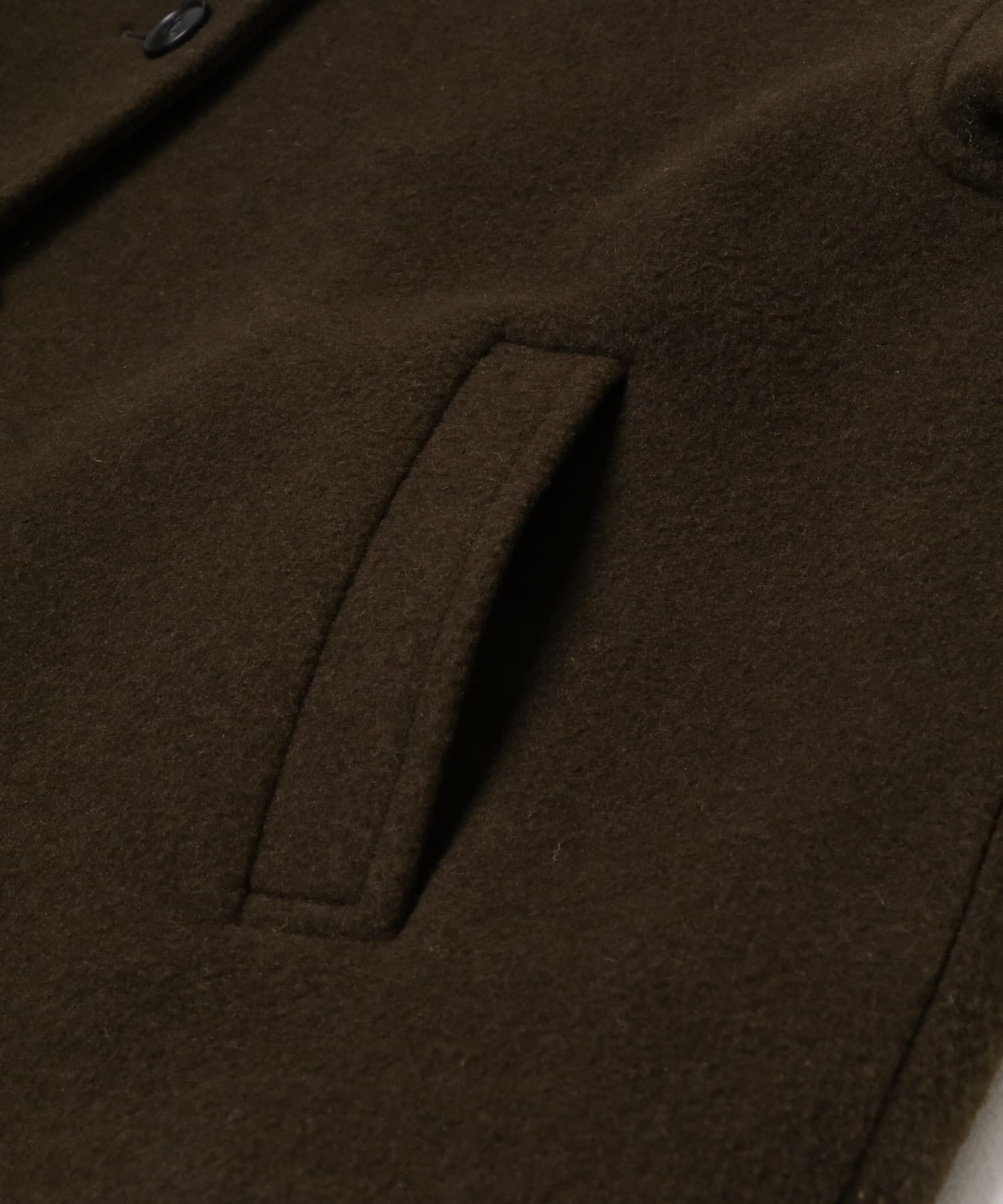 URBAN RESEARCH DOORS「中綿ウールショートコート」|ノーカラーコート|