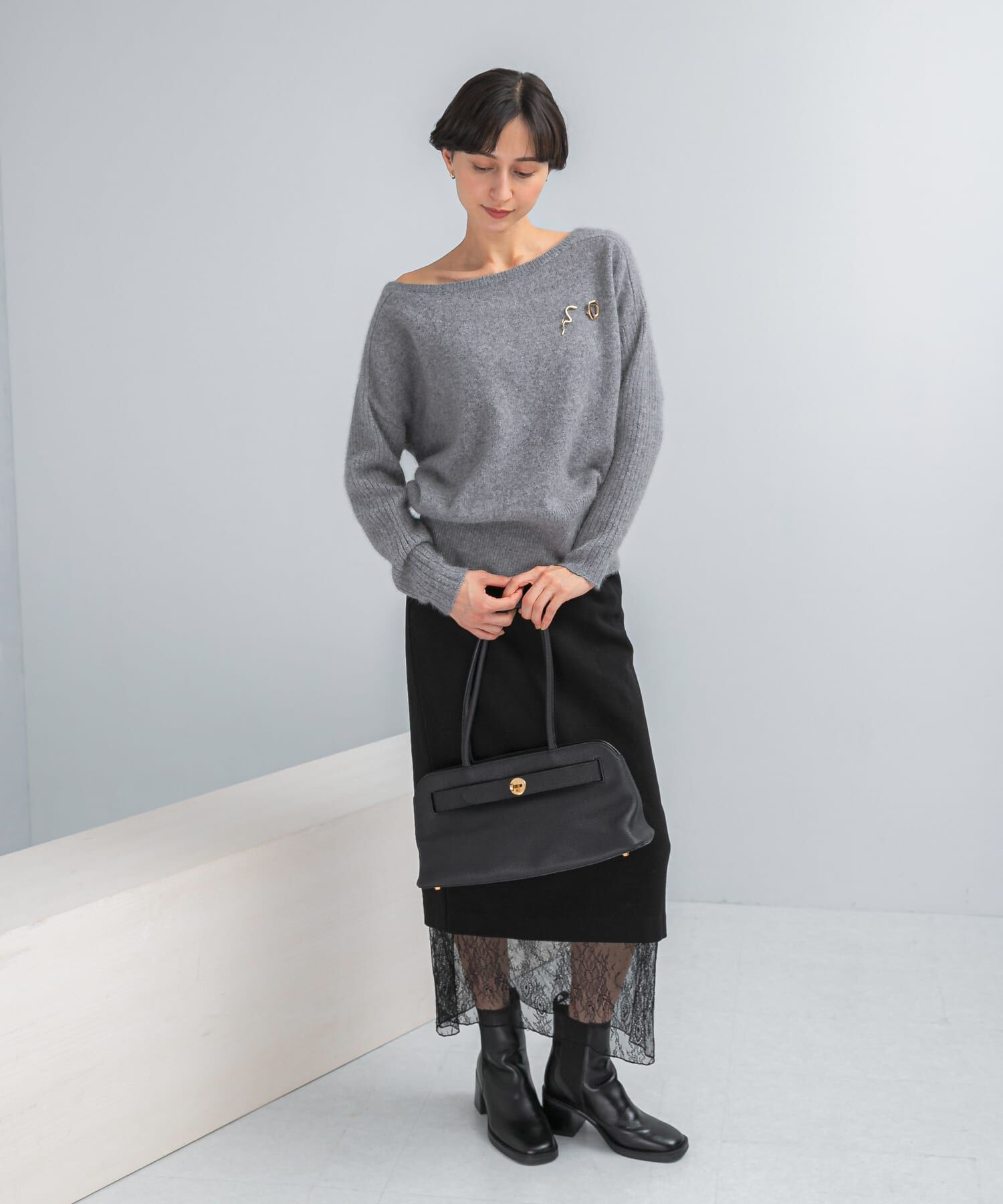 URBAN RESEARCH ROSSO「エアリーニット2WAYネックプルオーバー」|ニット・セーター|