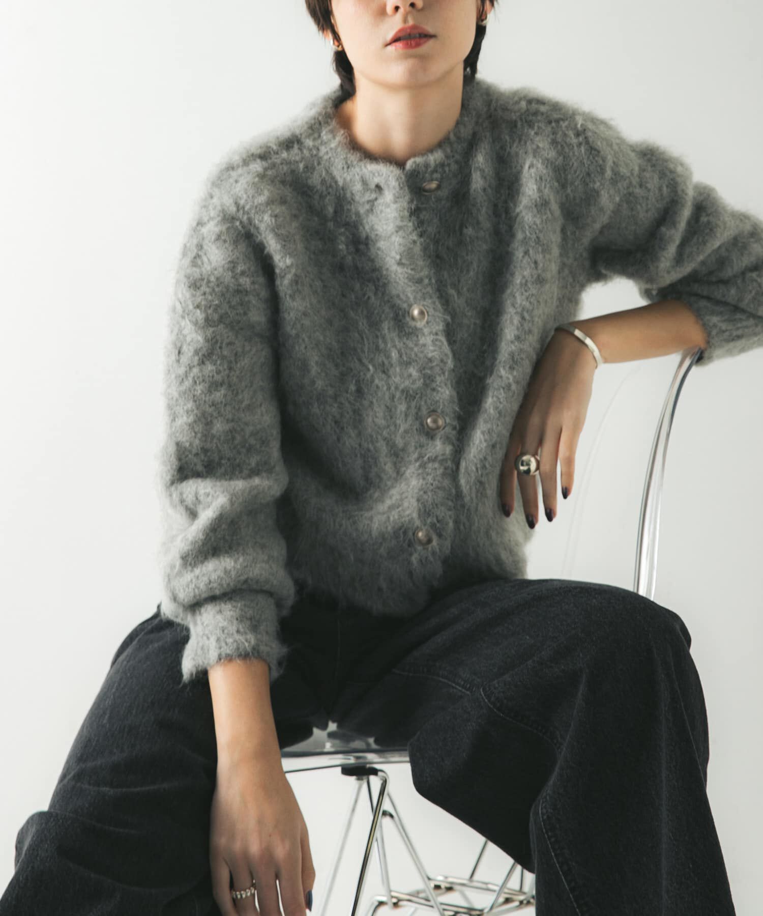 URBAN RESEARCH「ブラッシュシャギーニットカーディガン」|カーディガン|