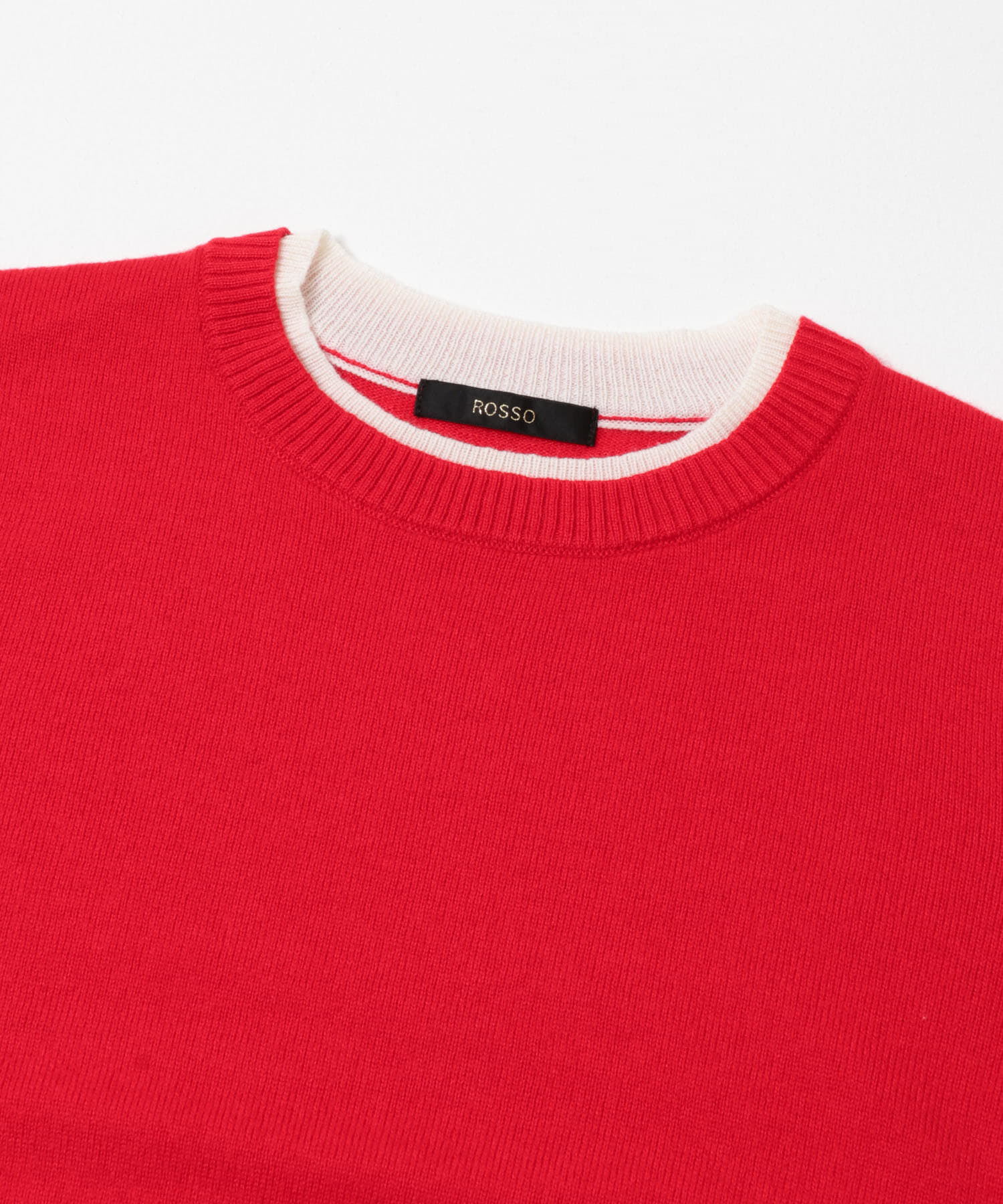 URBAN RESEARCH ROSSO「カシミヤ混バイカラーコンパクトニット」|ニット・セーター|