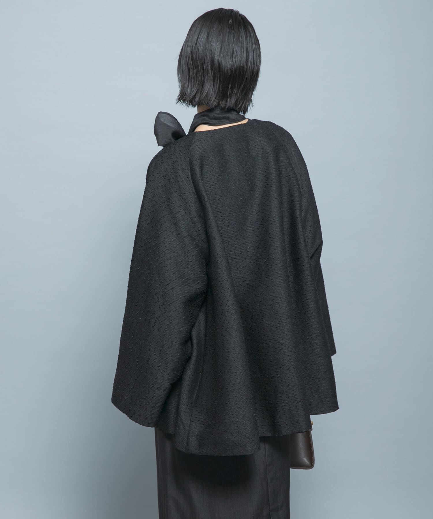 URBAN RESEARCH ROSSO「CHIGNON　ネップツイードコート」|ノーカラーコート|