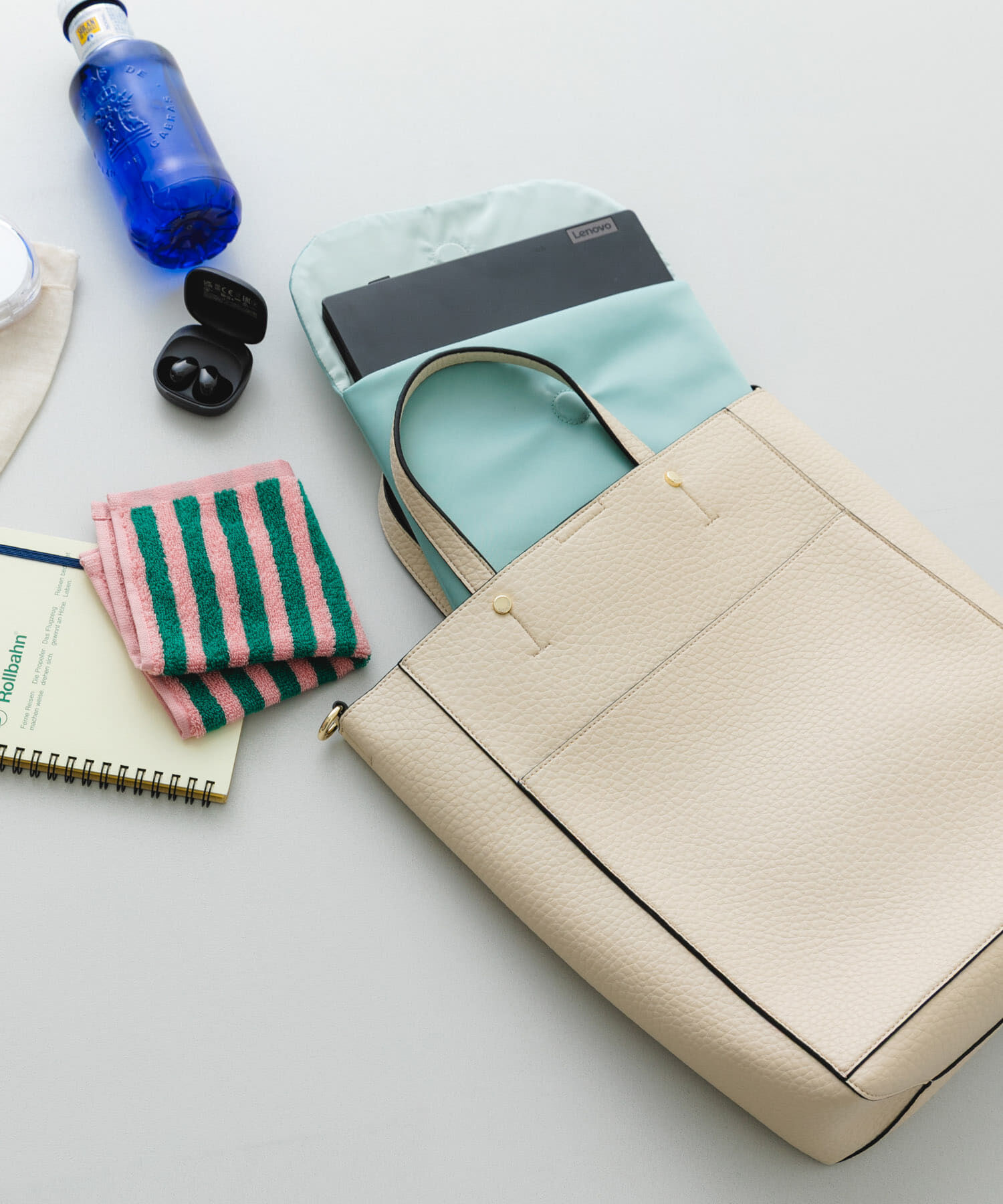 RODE SKO「スリーブケース付2WAYトートバッグ」|トートバッグ|オフホワイト