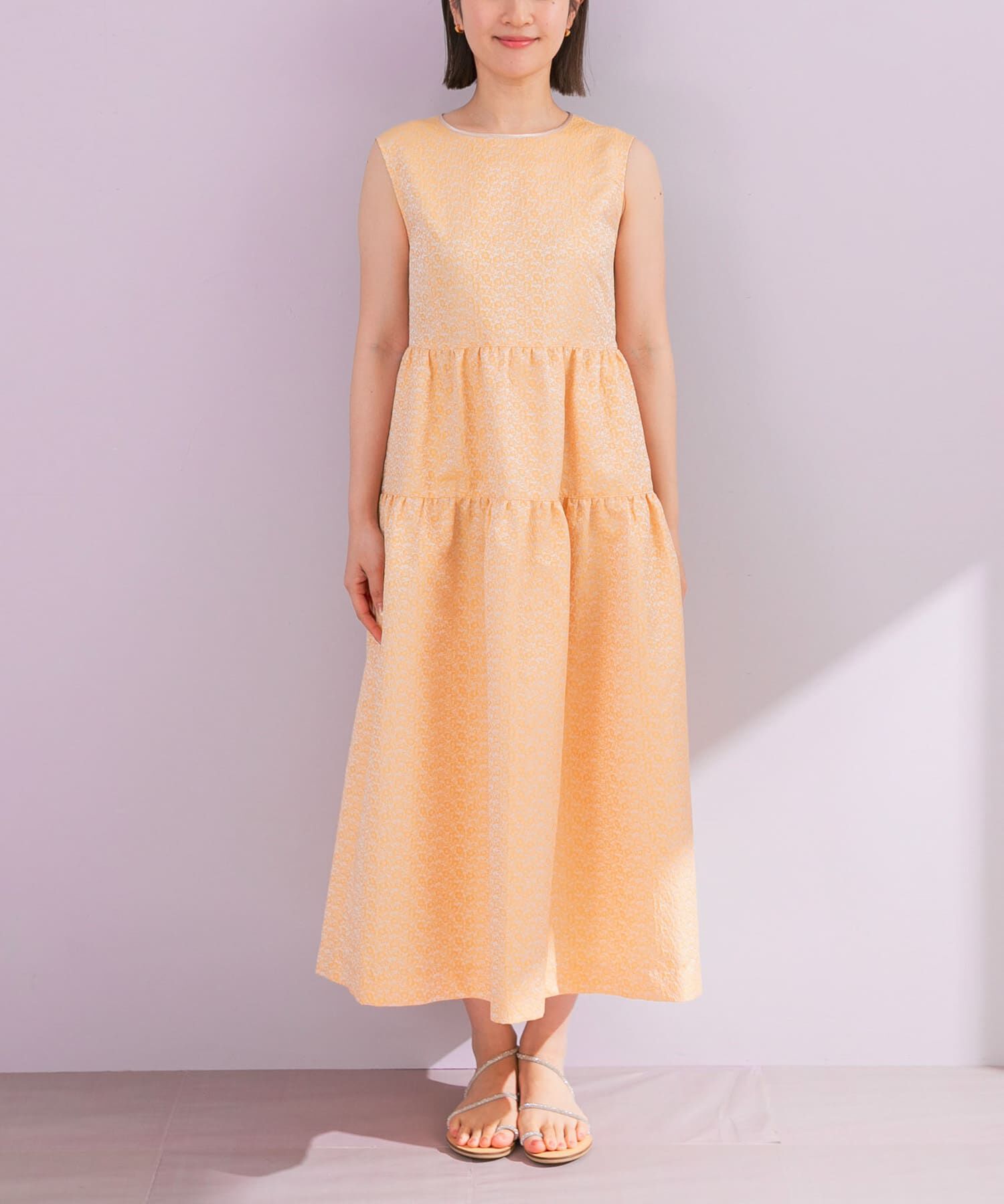 URBAN RESEARCH ROSSO「フラワージャガードフォルムワンピース」|ワンピース|