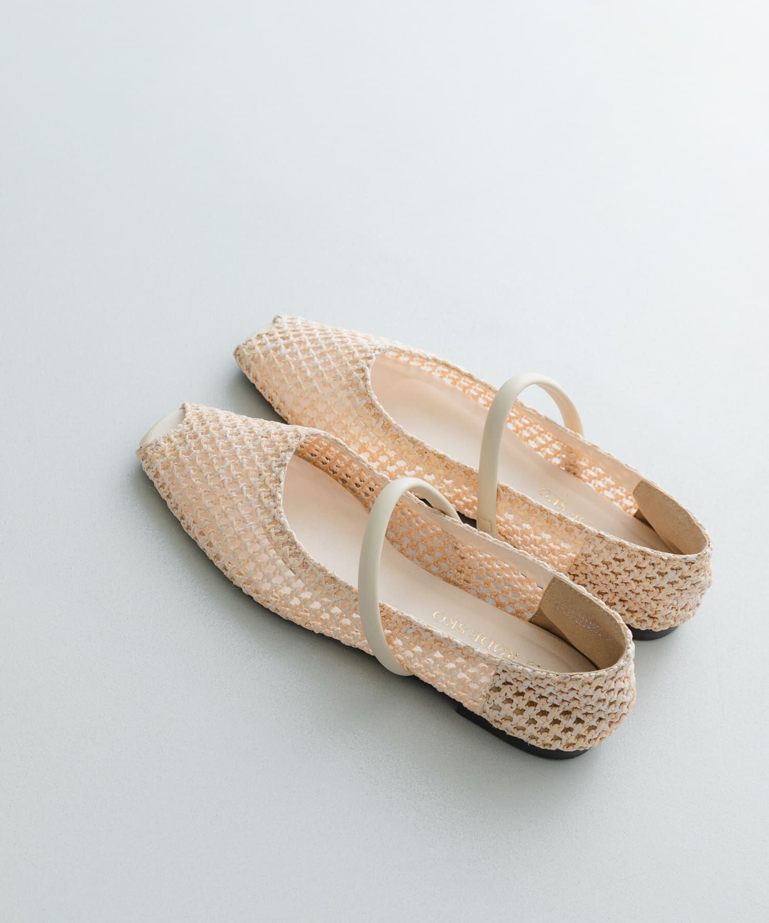 RODE SKO「ピープトゥベルトメッシュフラット」|その他|