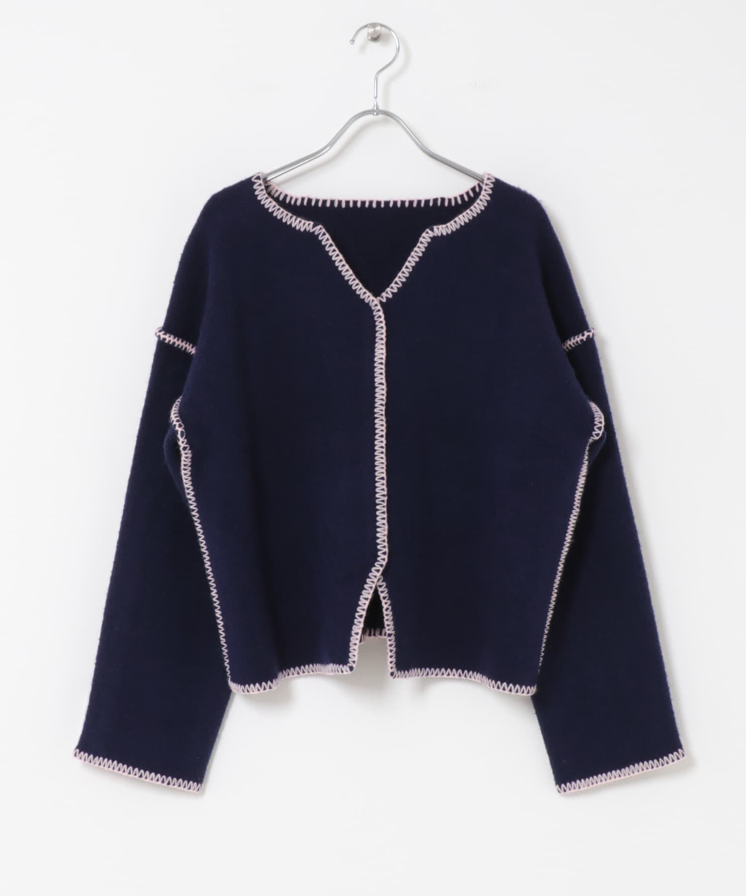  「『WEB/一部店舗限定』カラーハンドステッチ2WAYニット」|ニット・セーター|