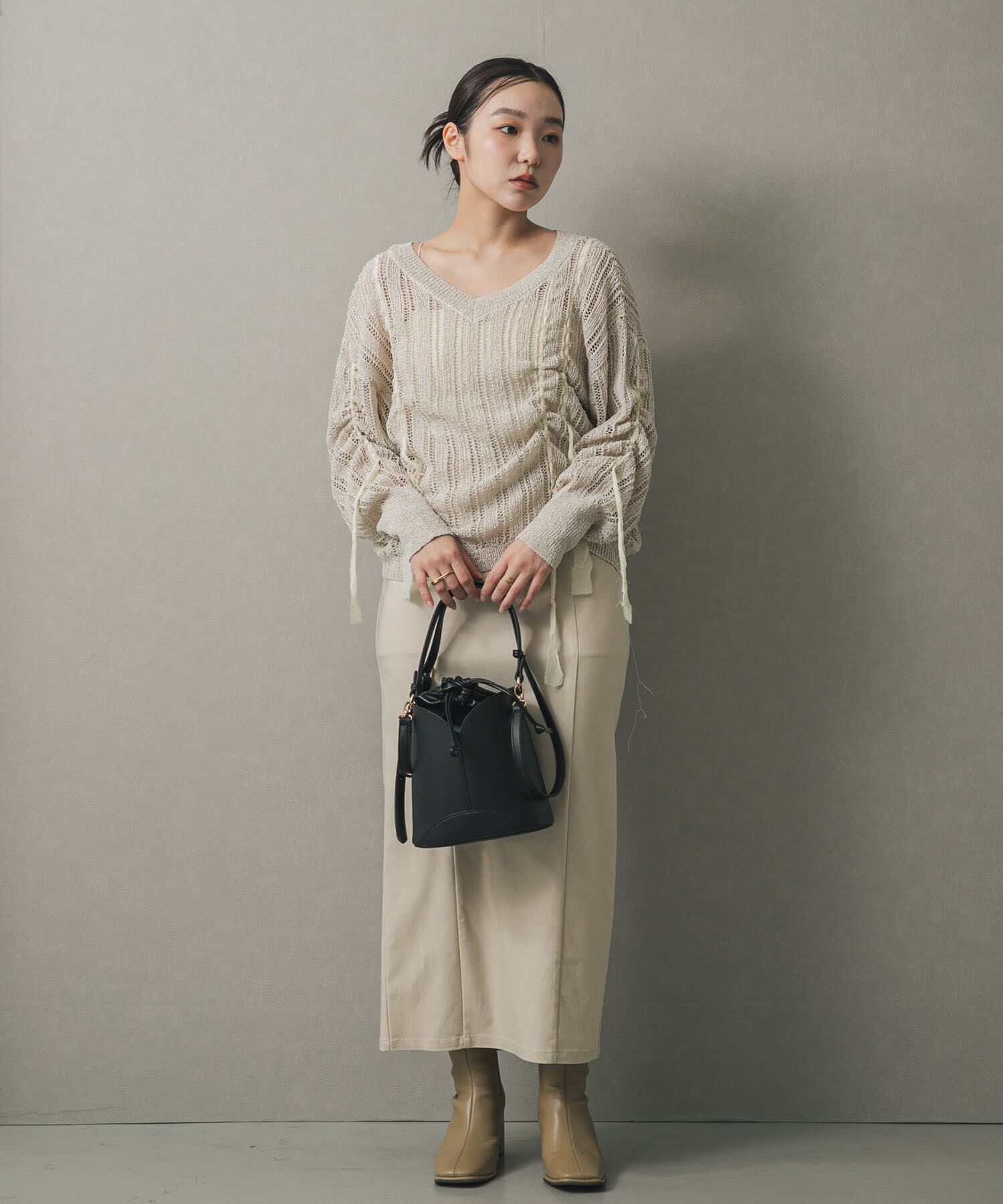 SENSE OF PLACE by URBAN RESEARCH「パネルキンチャクバッグ」|ハンドバッグ|